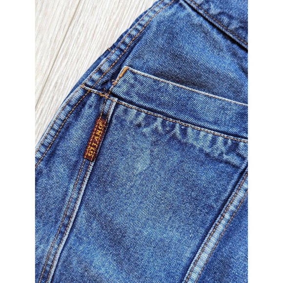 Gitano Vintage 90s Wide Leg Baggy Tapered High Waisted Denim / Size 30x28 - Picture 3 of 6